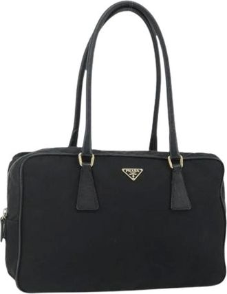 Prada Pre-owned Shoulder Bags, female, Black, Size: ONE SIZE Pre-owned Hand Bag