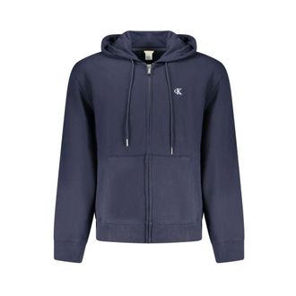 Calvin Klein Hoodies & sweatvesten, Heren, Blauw, 2Xl, Cotton Hooded Sweatshirt