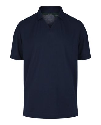 Slowear Zanone Open Collar Polo Shirt