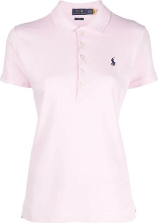 Polo Ralph Lauren Slim Julie Polo Shirt - Dames - Polos - Roze - L - Tops