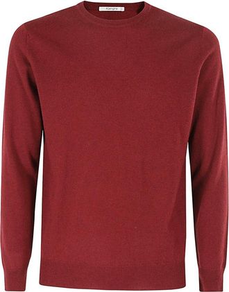 KANGRA Stijlvolle Gebreide Trui - Heren - Ronde hals truien - Rood - 2XL - Truien & Vesten