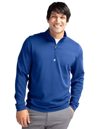 Cutter & Buck Traverse Stretch Eco Quarter Zip Mens Pullover