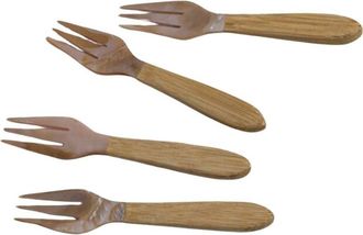 Be Home Serin Shell Cocktail Forks - Set of 4 in Pink at Nordstrom