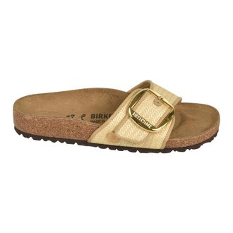 Birkenstock Sliders, female, Beige, Size: 11 US Madrid Big Buckle