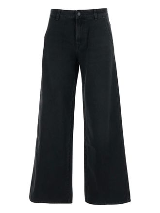 AG - Adriano Goldschmied Jeans met wijde pijpen - Zwart