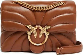 Pinko Borsa a tracolla Love mini trapuntata - Marrone