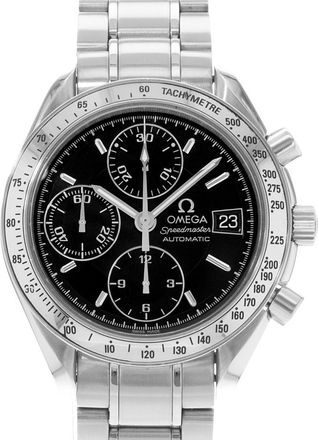 Omega Pre-owned Omega Speedmaster Date Chronograph Automatic Black Dial Mens Watch 3513.50