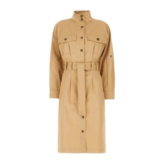 A.P.C. Trench Coats, female, Beige, S, Stylish Cotton Trench Coat