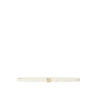 Fendi FF 15 mm Leren Riem - Dames - Accessoires - Wit - Maat: 85 CM Leer