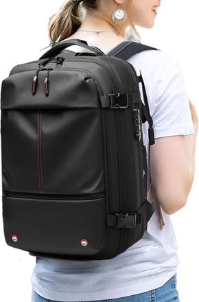 Generic Vacuum Bag Backpack | Travel Compression Backpack | Vacuum seals Bag | Multi Pocket 60L Waterproof Dry and Wet Separation Carry on Backpack With Lock 