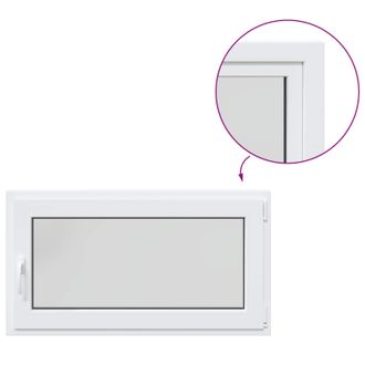 vidaXL Ventana De S&oacute;tano Risor 110 X 55 Cm Pvc Y Vidrio Vidaxl