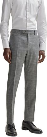 HUGO BOSS Mens Genius 241 Slim Cut Trousers in Silver - Size 2XL