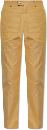Burberry Plooitjesbroek - Heren - Chinos - Geel - M - Katoen - Broeken