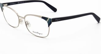 Ferragamo Ferragamo Womens 54mm Light Gold/Blue Eyeglasses SF2160-714-54