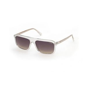 Guess Rectangle Sunglasses - male - Guess - Sunglasses - Brown - 57 MM - Accessories
