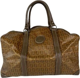 Fendi Pre-owned Weekend Bags, female, Brown, Size: ONE SIZE Pre-owned Vintage Weekend Bag
