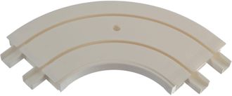 Liedeco Erker-Innenbogen 2 läufig-läufig Fixmass weiss