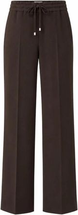 Marella Emmpietre Wijde Broek - Dames - Wijde Broeken - Bruin - S - Polyester - Broeken