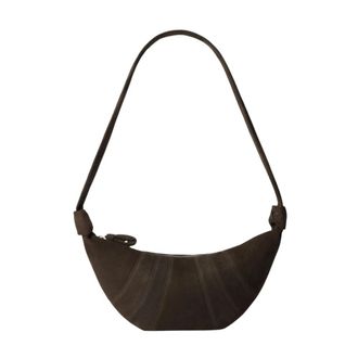 Christophe Lemaire Medium Croissant Bag - Heren - Schoudertassen - Bruin - ONE Size - Katoen - Tassen