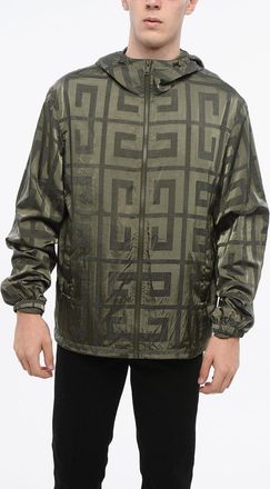 Givenchy Nylon Windbreaker with All-Over Monogram Givenchy