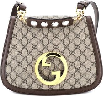 Gucci Blondie NM Top Handle Bag GG Coated Canvas Medium satchel - Bruin