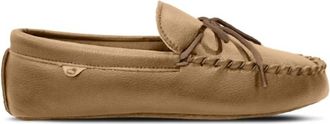 Lamofootwear Mens Softsole Moccasin Slipper In Tan