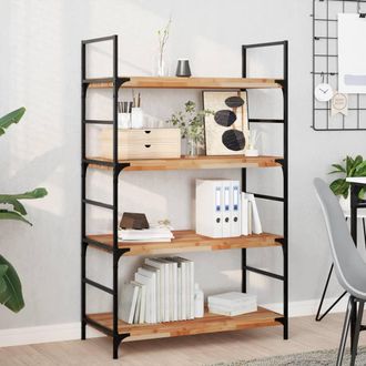 Berkfield Home Floating Shelves 2 pcs 80x40x4 cm Oil Finished Solid Wood Acacia in Brown | Size: 80 x 40 x 4 cm