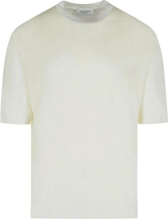 Laneus Cream Cotton Sweater