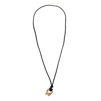 Sportmax Accessoires, Dames, Zwart, ONE Size, Leer, Dedalo Ketting