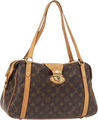 Louis Vuitton Pre-owned Handbags, female, Brown, Size: ONE SIZE Pre-owned Monogram Canvas Tote Bag