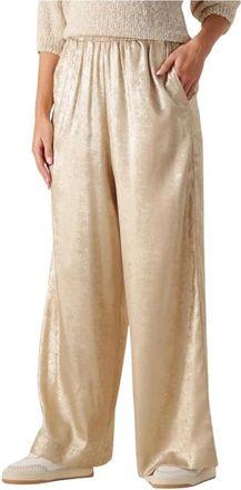 Knit-ted Gouden Blake Damesbroek - Dames - Wijde Broeken - Geel - S - Broeken