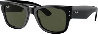 Ray-Ban Heren Acetaat Zonnebril Lente/Zomer - Heren - Zonnebrillen - Zwart - 51 MM - Accessoires