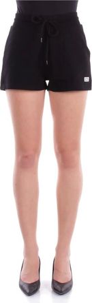 GCDS Gcds, Dames, Korte broeken, Zwart, Maat: 2XS Katoen