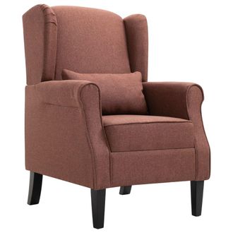 vidaXL Sill&oacute;n De Tela Marr&oacute;n Vidaxl