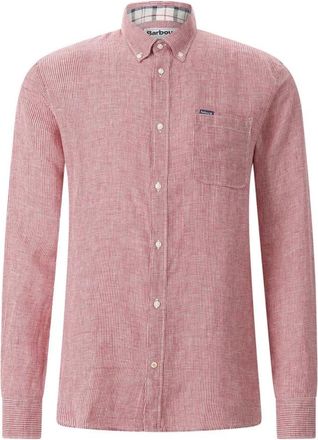 Barbour Casual Shirts - Heren - Casual Overhemden - Rood - M - Leer - Overhemden