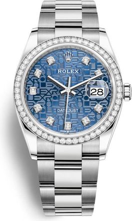 Rolex Datejust 36 Blue Jubilee Diamond Dial Automatic Unisex Oyster Watch 126284BLJDO