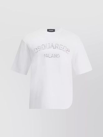 Dsquared2 cotton loose-fit printed t-shirt