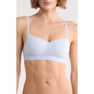 Calvin Klein Sensual Sheer Wire Free Bra in Halogen Blue at Nordstrom Rack, Size Medium