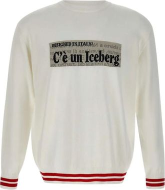 Iceberg cotton sweater - men - Cotton - L - White