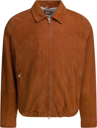Brunello Cucinelli Brunello Cucinelli Leichte Wildlederjacke