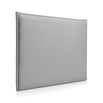 Colch&oacute;n Morfeo Cabecero tapizado gris para cama de 140 cm. Medidas 150x125cm