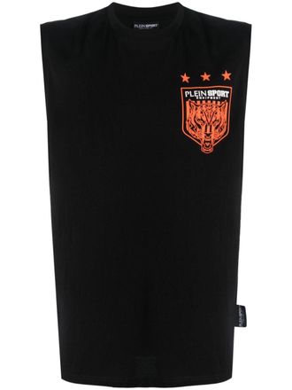 Plein Sport Tiger Crest Edition vest - men - Cotton - L - Black