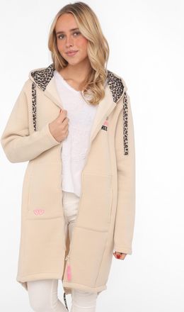 Zwillingsherz Jerseymantel »Wild and Free« mit auffäligem Front und Back Motiv und Leo Details