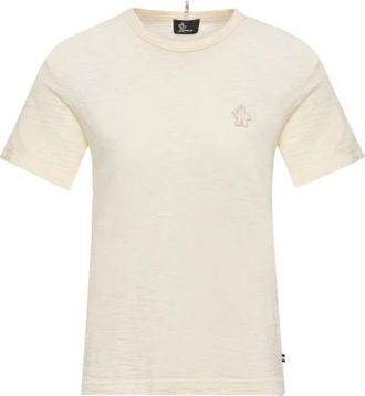 Moncler SS T Shirt - Dames - T-shirts - Beige - M - Tops