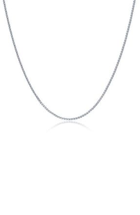 Lafonn Cypress Chain Necklace in Silver at Nordstrom, Size 18