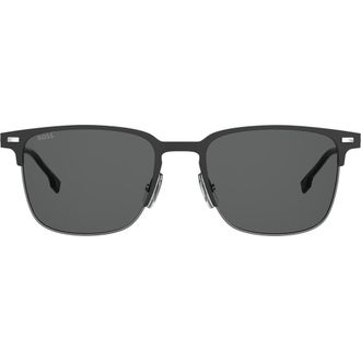 BOSS 54mm Square Sunglasses in Matte Black at Nordstrom Rack