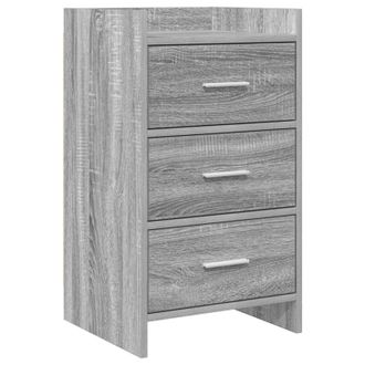 vidaXL Mesas De Noche Sonoma Gris 40 X 36 X 70 Cm Madera De Ingenier&iacute;a Vidaxl
