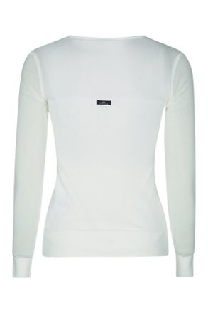 Elisabetta Franchi Womens Maglia Tricot Avorio Vipaco Maglie Sweater