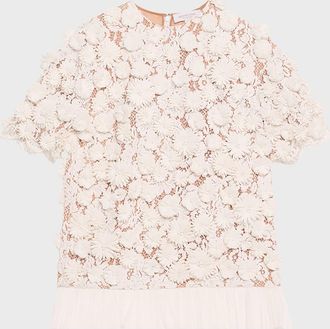 Michael Kors Raffia Hand Embroidery Tunic