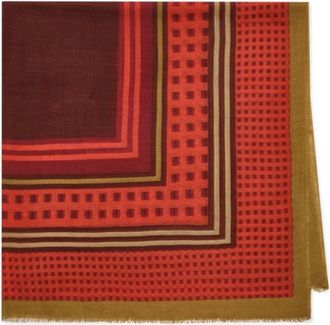 Maliparmi Collection Print Foulard - Dames - Wintersjaals - Veelkleurig - ONE Size - Wol - Accessoires